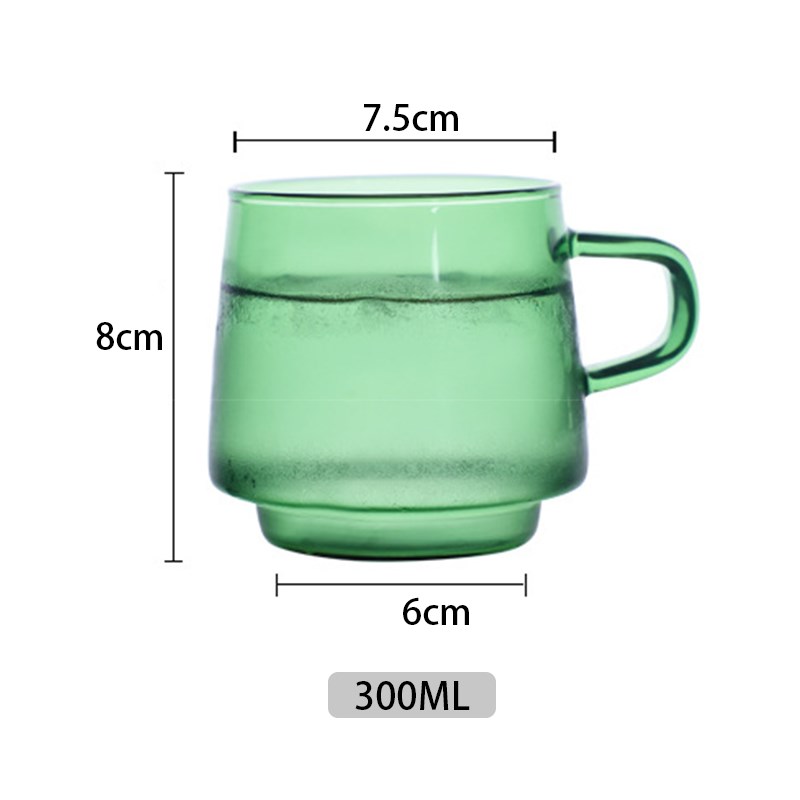 Colorful Coffee Mug High Borosilicate Glass Coffee Cup Tea J
