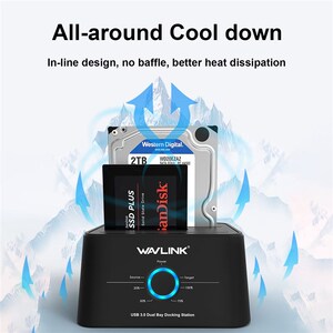 Wavlink HDD Docking Station Sata Hard Drive Enclosure  SATA