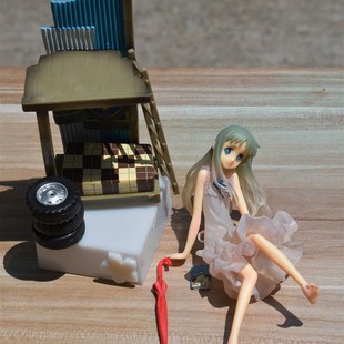 未闻花名 那朵花 本间芽衣子 面码 坐姿 动漫手办模型 公仔摆件