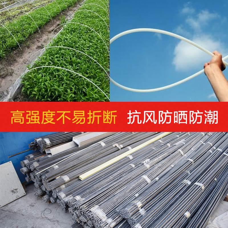 玻璃纤维纤维小棚支架菜棚拱玻纤杆农用小拱棚L拱竿骨架玻璃纤维