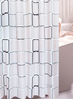 Modern Shower Curtain Hook Mildew Proof CurtainsTranslucent