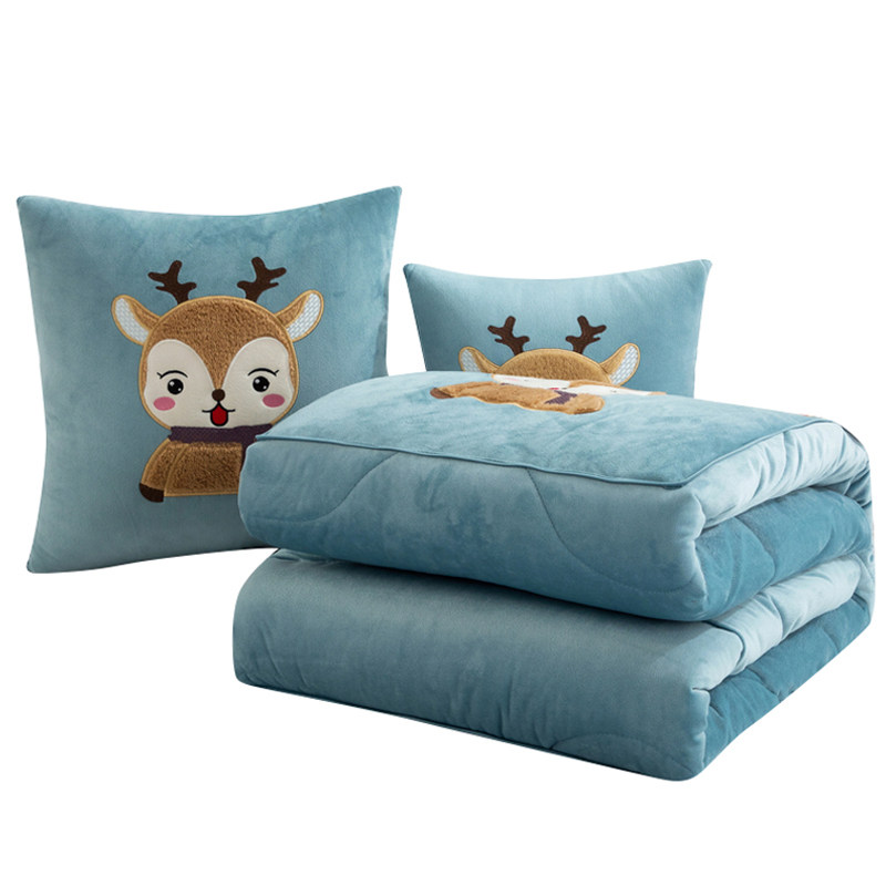 加厚抱枕被子两用毛毯汽车靠垫枕头被办公室沙发空调被保暖双面冬,居家布艺,抱枕被,淘宝优惠券,粉丝福利购,淘宝优惠卷
