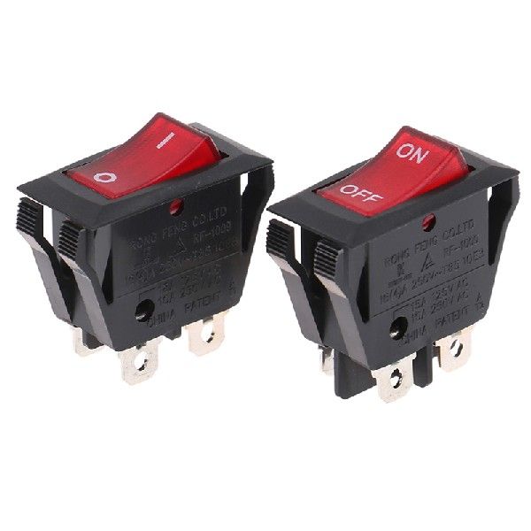 推荐1PC 4Plug Power Rocker Switch RF-1009 16A Control Switch