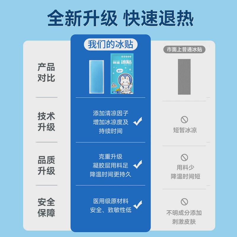 冰贴冰凉贴清凉夏季学生上课防困提神醒脑手机降温神器散热贴新品