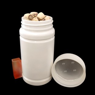 固体瓶 粉末瓶 竹节瓶 样品空瓶 避光瓶 压旋盖瓶 150克塑料瓶