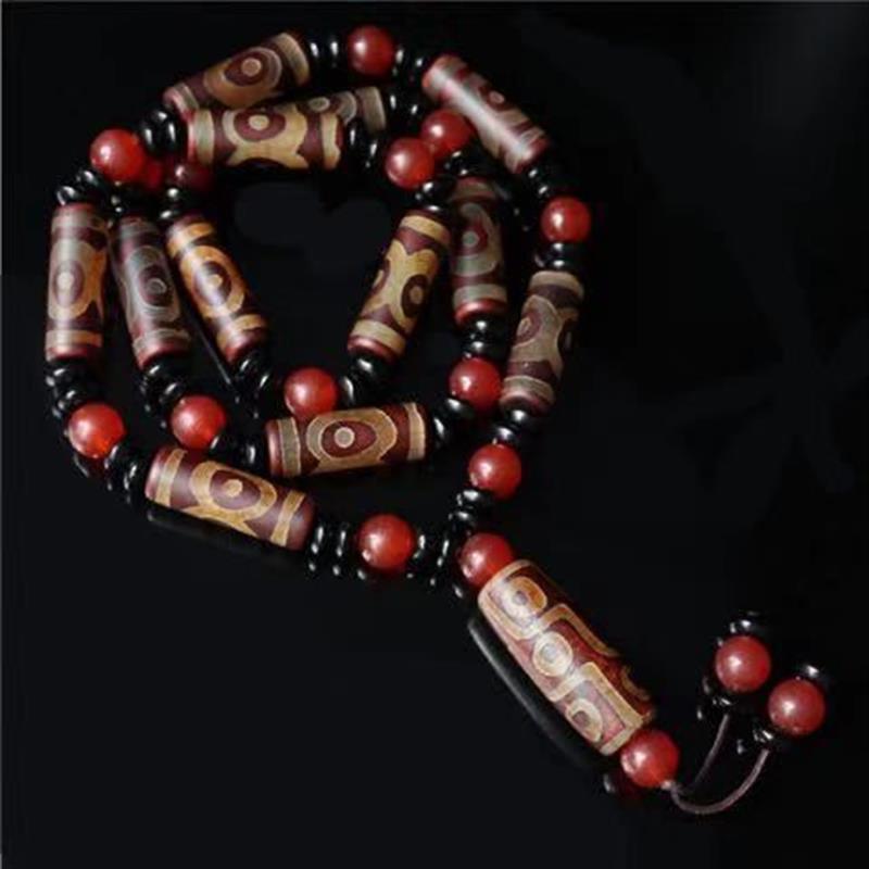 新品Tibet nine eyes Heaven beads agate necklace collection n-封面