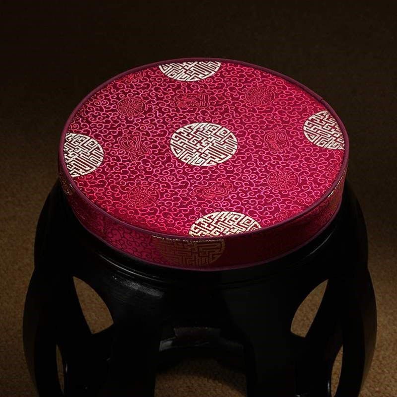 防滑鼓凳圆形实木圈椅太师椅坐垫藤椅座垫凳子红木垫中式椅垫定制,居家布艺,椅垫,淘宝优惠券,粉丝福利购,淘宝优惠卷