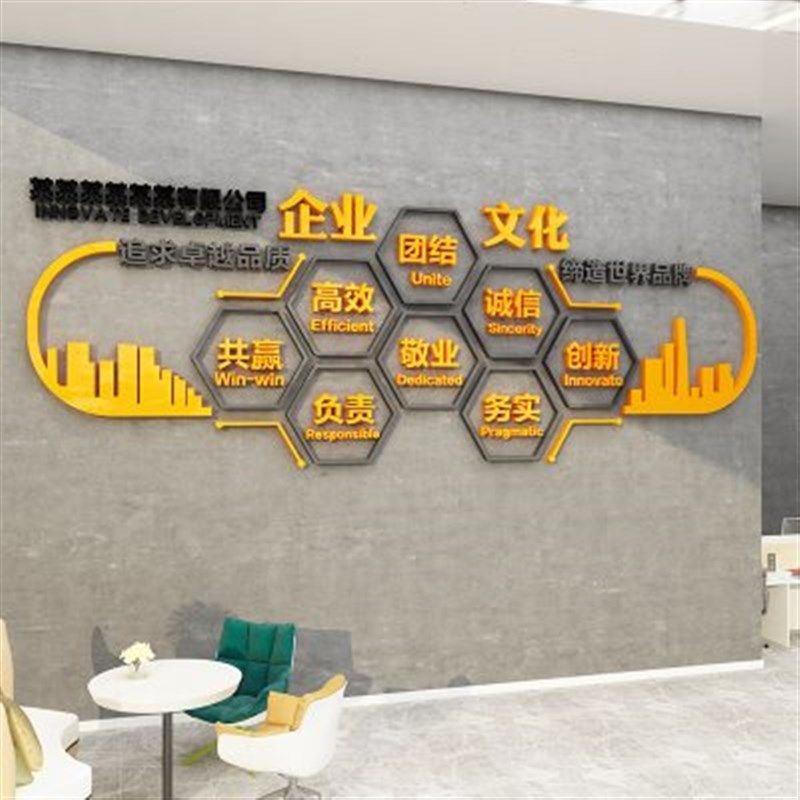 企业文化办公室墙面装饰贴画司布置背景高级感会议团队励志标语,家居饰品,文化墙贴,淘宝优惠券,粉丝福利购,淘宝优惠卷