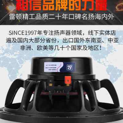 新品厂销雷顿钕磁10寸12寸15寸低音喇叭线阵500瓦75芯大功率舞台