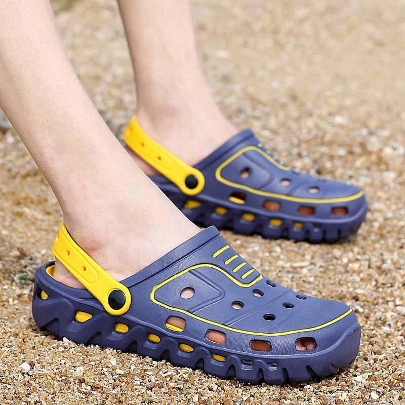 洞洞鞋男士凉鞋男潮室外穿个性防滑夏天凉拖鞋潮流韩版夏天沙滩鞋,流行男鞋,洞洞鞋,淘宝优惠券,粉丝福利购,淘宝优惠卷