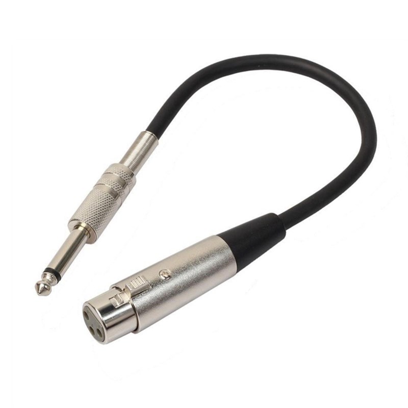 1/4 stereo Jack 6.35mm/6.5mm to 3Pin XLR Male Female Profes