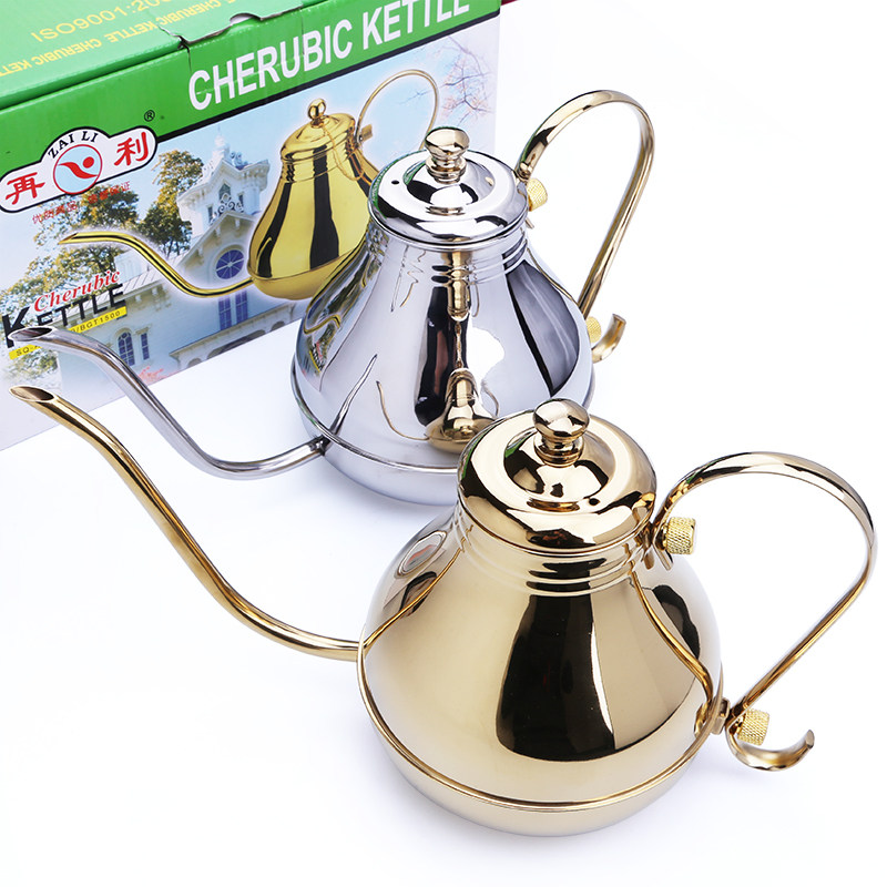 铁板烧油壶手冲咖啡壶细口壶挂耳长嘴茶水壶金银色U商用油壶宫廷,餐饮具,咖啡壶,淘宝优惠券,粉丝福利购,淘宝优惠卷