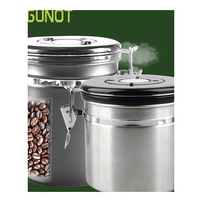 GNOT Metal Coffee Container Storage Canister Coffee Storage