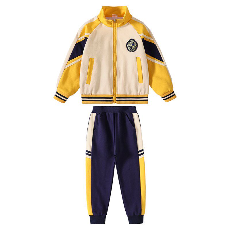 幼儿园园服秋冬小学生校服英伦风儿童运动班服棒球服三件套夏季裙