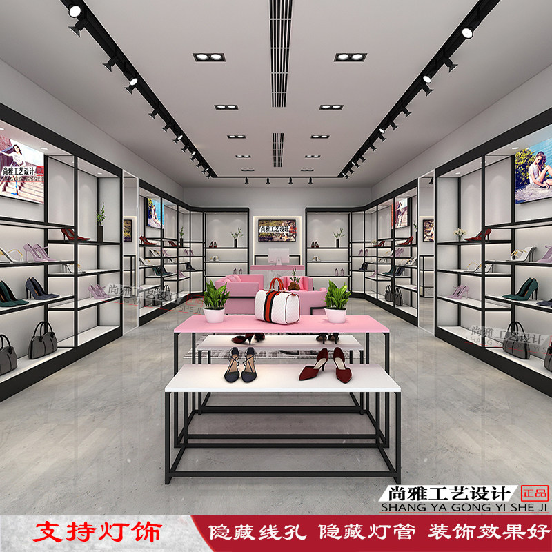 鞋店鞋架展示架展柜店铺用商用商场展示柜童鞋包包鞋子货架装修