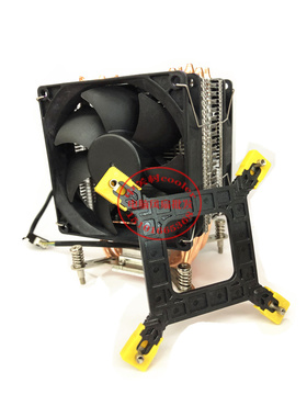 适用 X79主板i 2011针CPU 风扇 铜柱散热片 正方形8.0孔距散热器