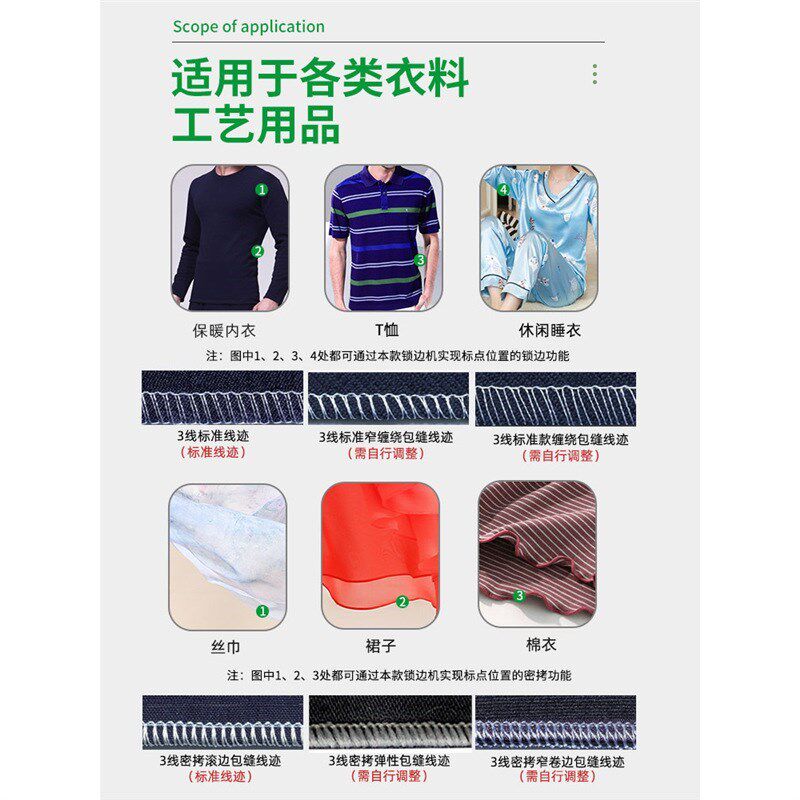 737密拷机三线锁边机家用三线缝纫机