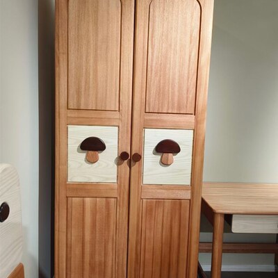 618新款实木衣柜卧室柜红檀木三门衣柜白蜡木两门衣柜儿童衣柜