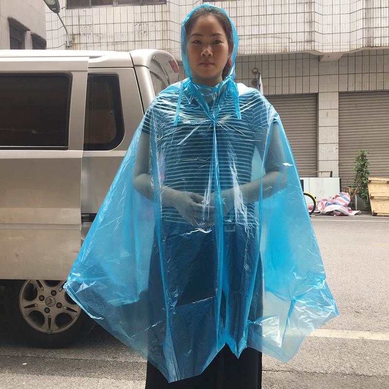 速发10条装一次性雨衣有袖无袖雨披单车骑行男女学生旅游野营演出