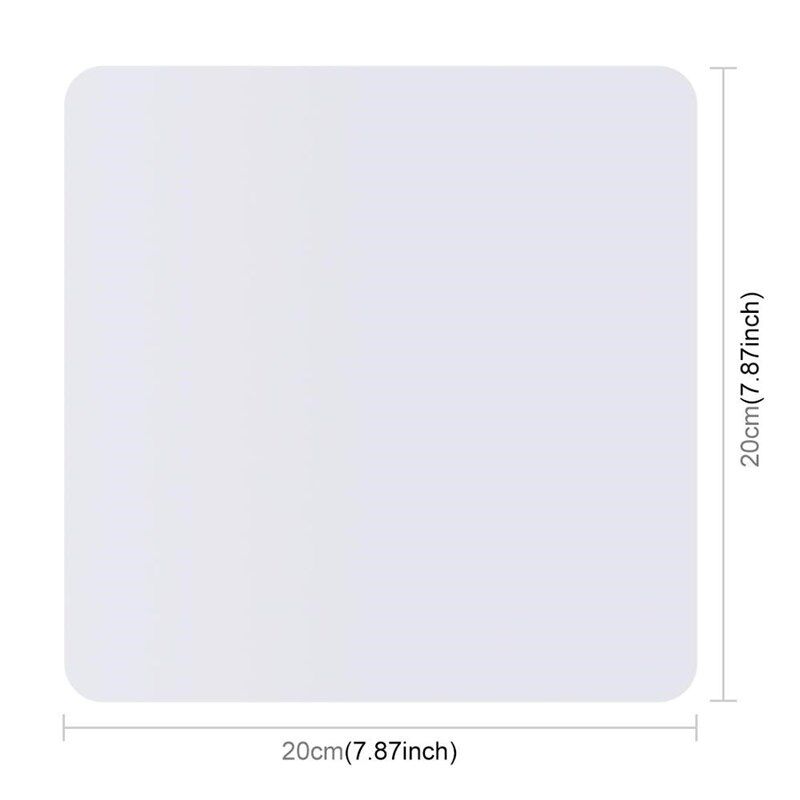 PLZ 20x20cm Reflective Black and White Acrylic Display Board