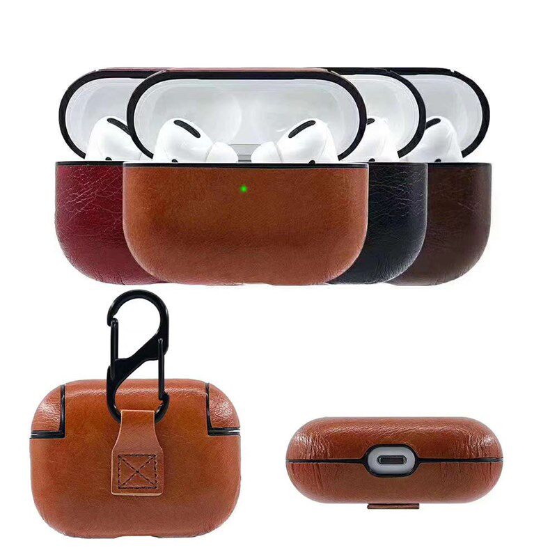 PU Leather Case For AirPods Pro Case Coque Earpods Cover Fo