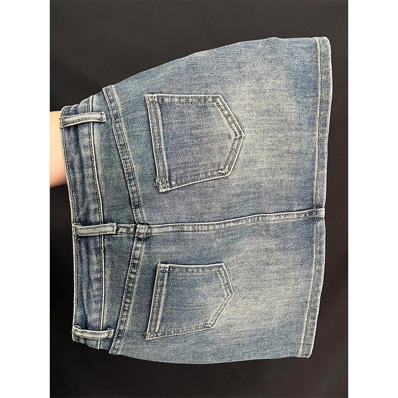 300斤大码女装复古牛仔半身裙女夏季遮肚显瘦胖mm防走光a字短裙裤,女装/女士精品,大码半身裙,淘宝优惠券,粉丝福利购,淘宝优惠卷