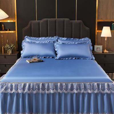 新款冰丝席床裙三件套夏季凉席家用z防滑床单床罩套单件凉席可机,床上用品,竹席,淘宝优惠券,粉丝福利购,淘宝优惠卷