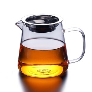 耐热玻璃公道杯大号大容量加厚带茶漏分茶器家用侧把茶漏杯套装