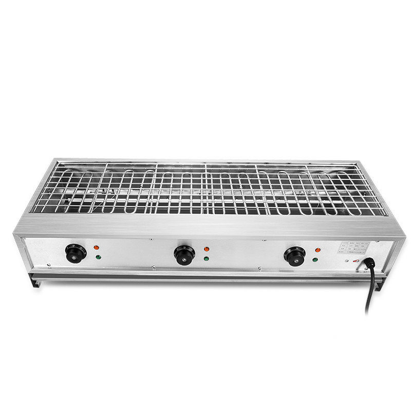 商用无烟大型电热烧烤炉加厚台式烧烤机烤鸡翅羊肉串串烤生蚝机器