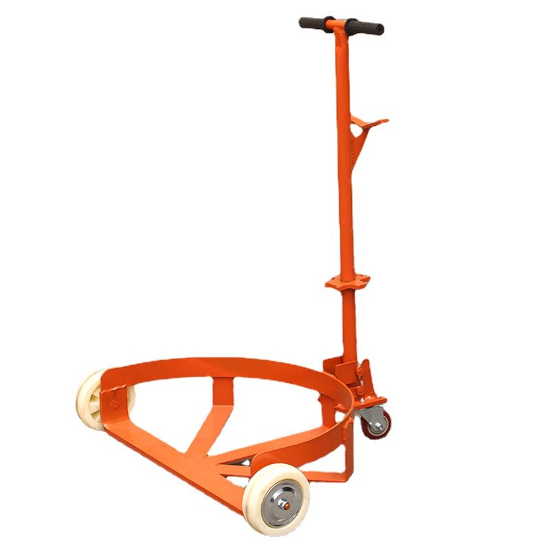 地位油桶搬运车手拉铁塑桶车可携式开口扶k桶手推车移动底座手拉