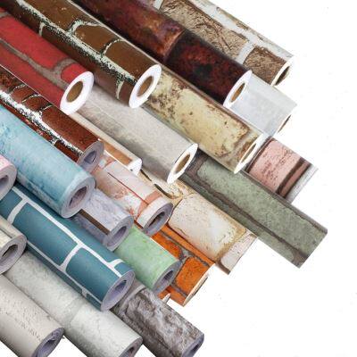 新款砖纹壁纸自粘壁纸店面防水仿砖墙贴饭厅饭店背景墙网红装修翻,家装主材,PVC墙纸,淘宝优惠券,粉丝福利购,淘宝优惠卷