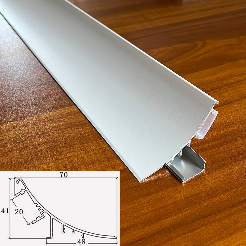 。向上打光线性转角回光槽灯带天花洗顶预埋腰Q线墙面隐形洗墙线