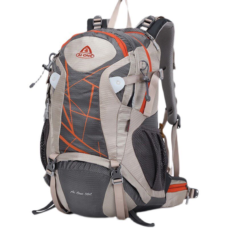 户外登山包男女徒步背包多功能旅行双肩包悬浮透气骑行包30L