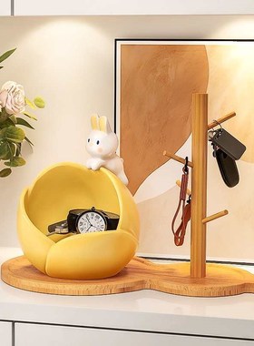 玄关入户钥匙收纳摆件进门客厅装饰品乔家居迁新居鞋柜门口置新品