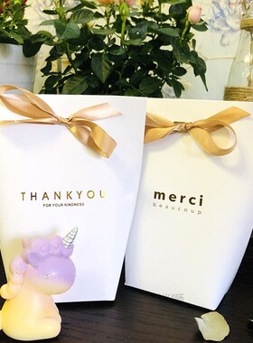 50pcs White Kraft Black Paper Bag Bronzing French 