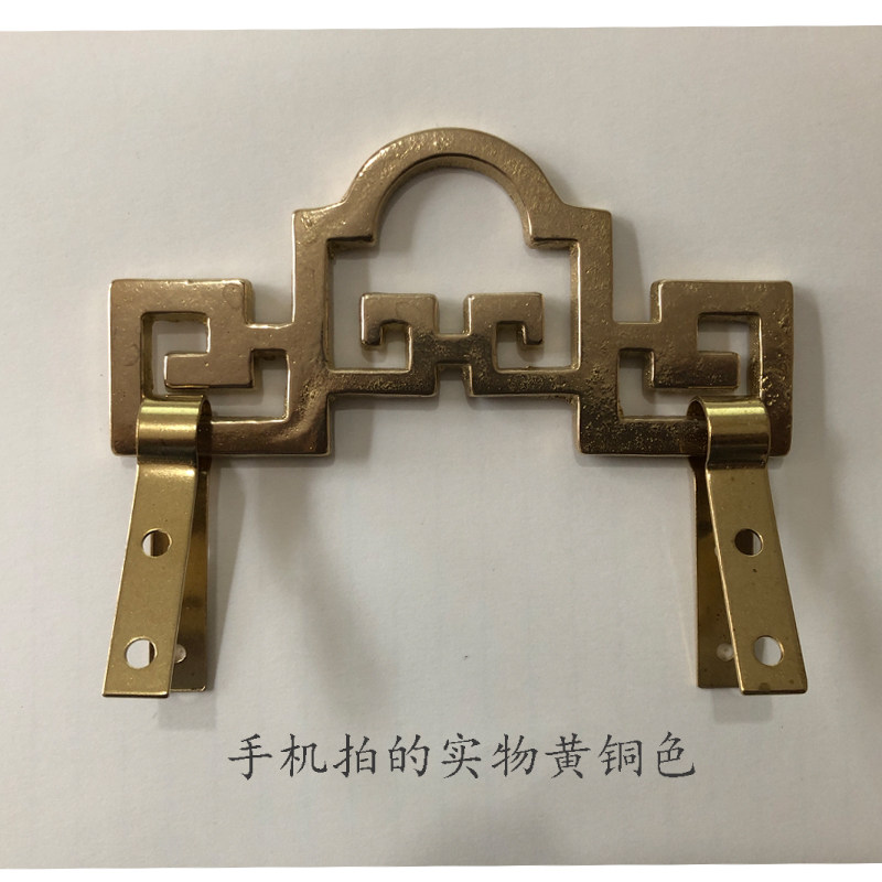黄铜仿古挂钩中i式牌匾挂牌钩屏风字画古典铜钩加厚铜装饰画挂勾图片