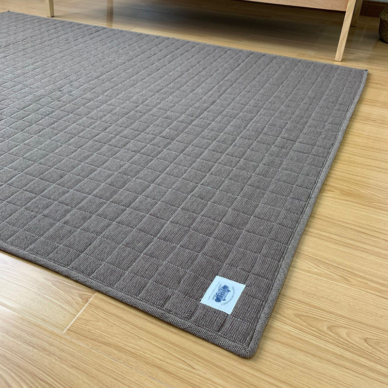 日式棉麻榻榻米地垫儿童爬行垫客G厅沙发茶几地毯卧室床边垫