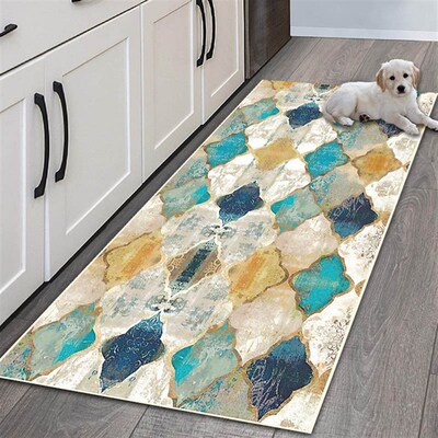 速发Modern Kitchen Mat Home Entrance Doormat Washable Kitche