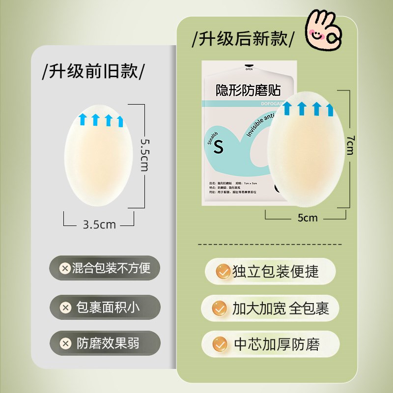 现货水胶体脚后跟贴女高跟鞋防磨脚神器修护水泡贴乐福鞋隐形防磨