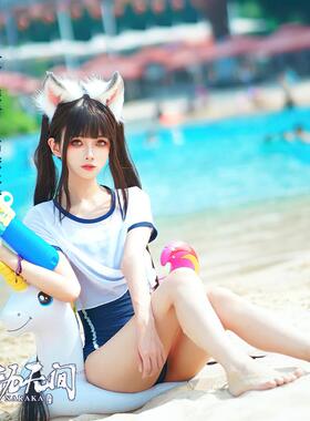 漫服铺永劫无间土御门胡桃泳衣夏日派对高校水者泳装全套Vcosplay