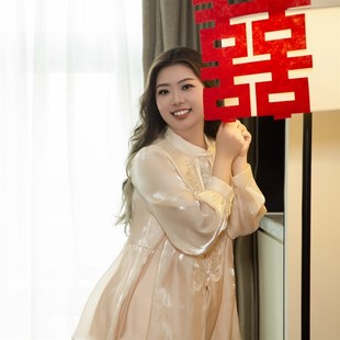 女装 100斤 大码 国风显瘦遮肉套装 新娘结婚晨袍 200斤富家千金中式