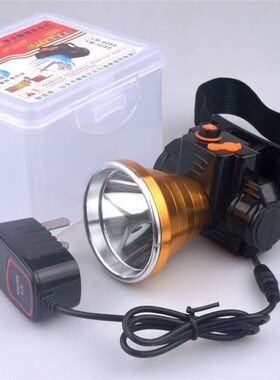 LED高亮强光远射锂电可充电头灯 户外头戴夜骑钓鱼夜钓矿灯手电筒