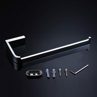 全铜毛巾环浴室置物架杆酒店工程C五金挂件铬色卫浴QN7006