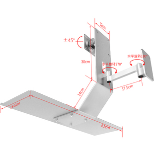 工业S滑鼠一体式 备墙壁M显示器支架壁挂设键盘架A显示屏挂墙架带