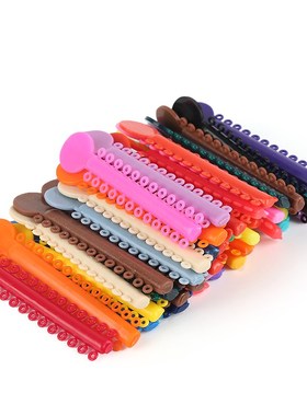Rubber-Bands Teeth-Tools Orthodontics Elastic Dental Ligatio