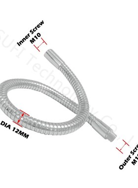 Diameter 12mm led gooseneck M10+M10 lamps holder serpentine