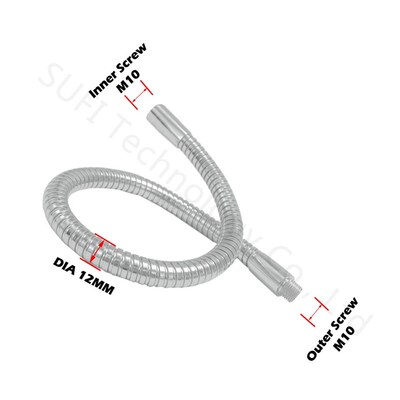 Diameter 12mm led gooseneck M10+M10 lamps holder serpentine