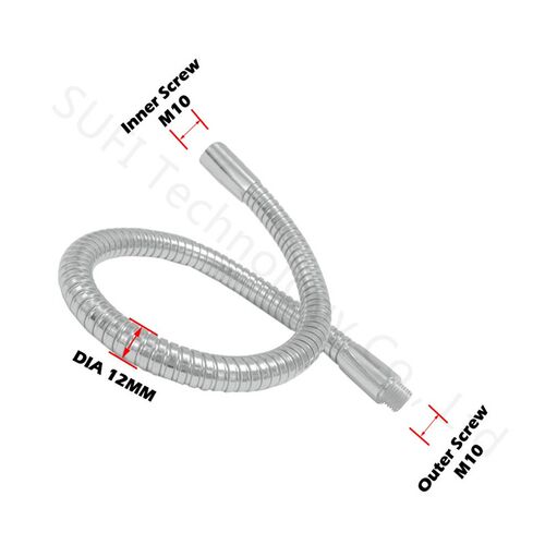 Diameter 12mm led gooseneck M10+M10 lamps holder serpentine