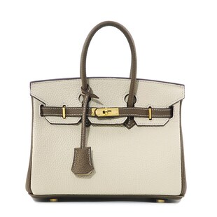 头层牛皮铂金包手提包大容量通勤真皮新款潮气质凯莉包包女