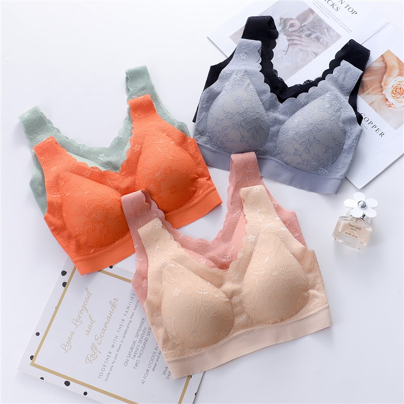 极速3Pcs Sexy Lace Latex Women's Bras Underwear Comfortable